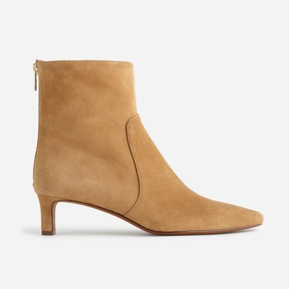 Madewell The Dimes Kitten-Heel Boot in Tawny Khaki, Size 8.5 - Picture 3 of 13